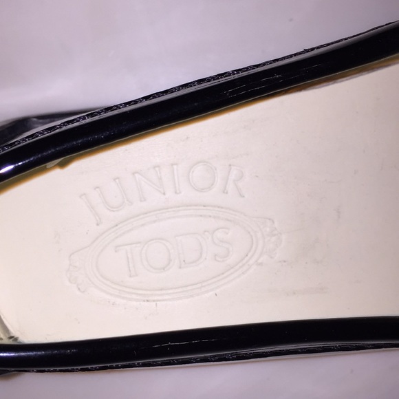 BRAND NEW! Kid's Black Unisex Junior Tod's Loafers - Picture 5 of 6